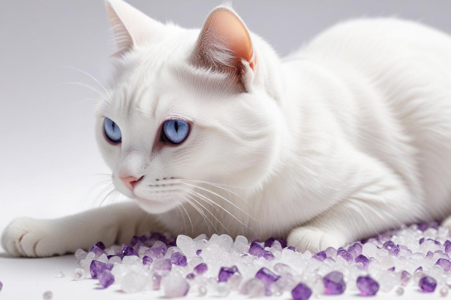 Silikon-Katzenstreu Lavendel Mersjo Lavender 3,8L