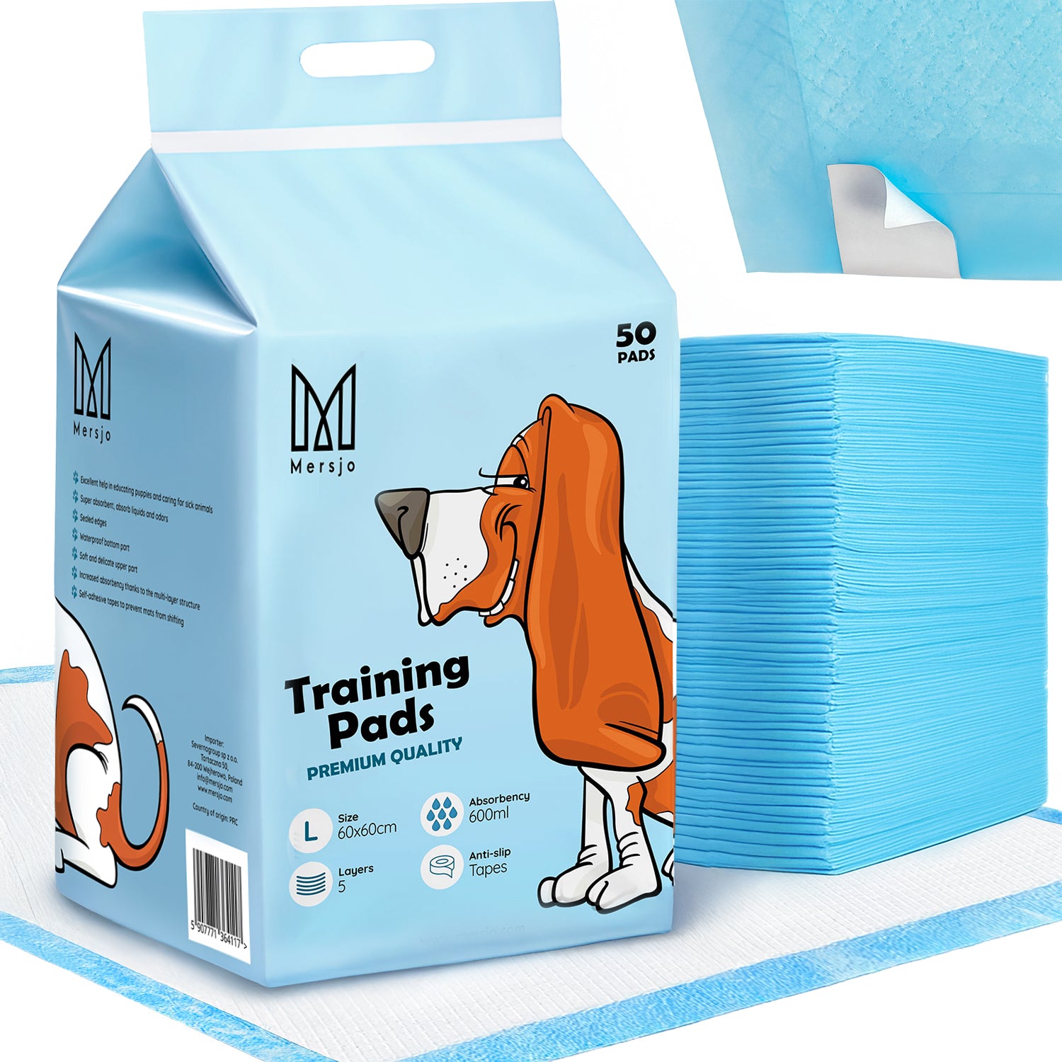 Hygienische Unterlagen für Tiere L 60x60 (100 Stk.)