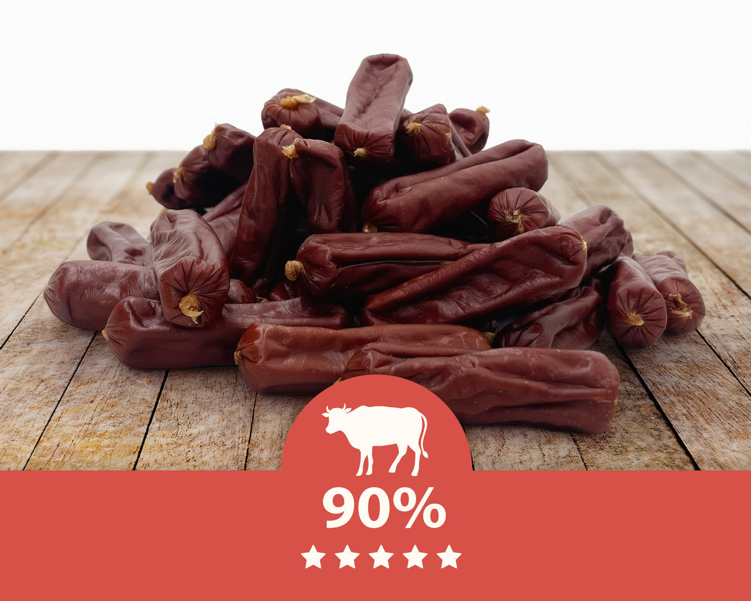 Dog treat - Mersjo beef sausages 500g