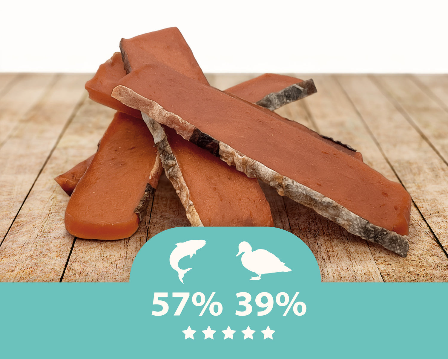 Duo Flavours Dog Treats – Salmon with Crispy Skin Mersjo 200g