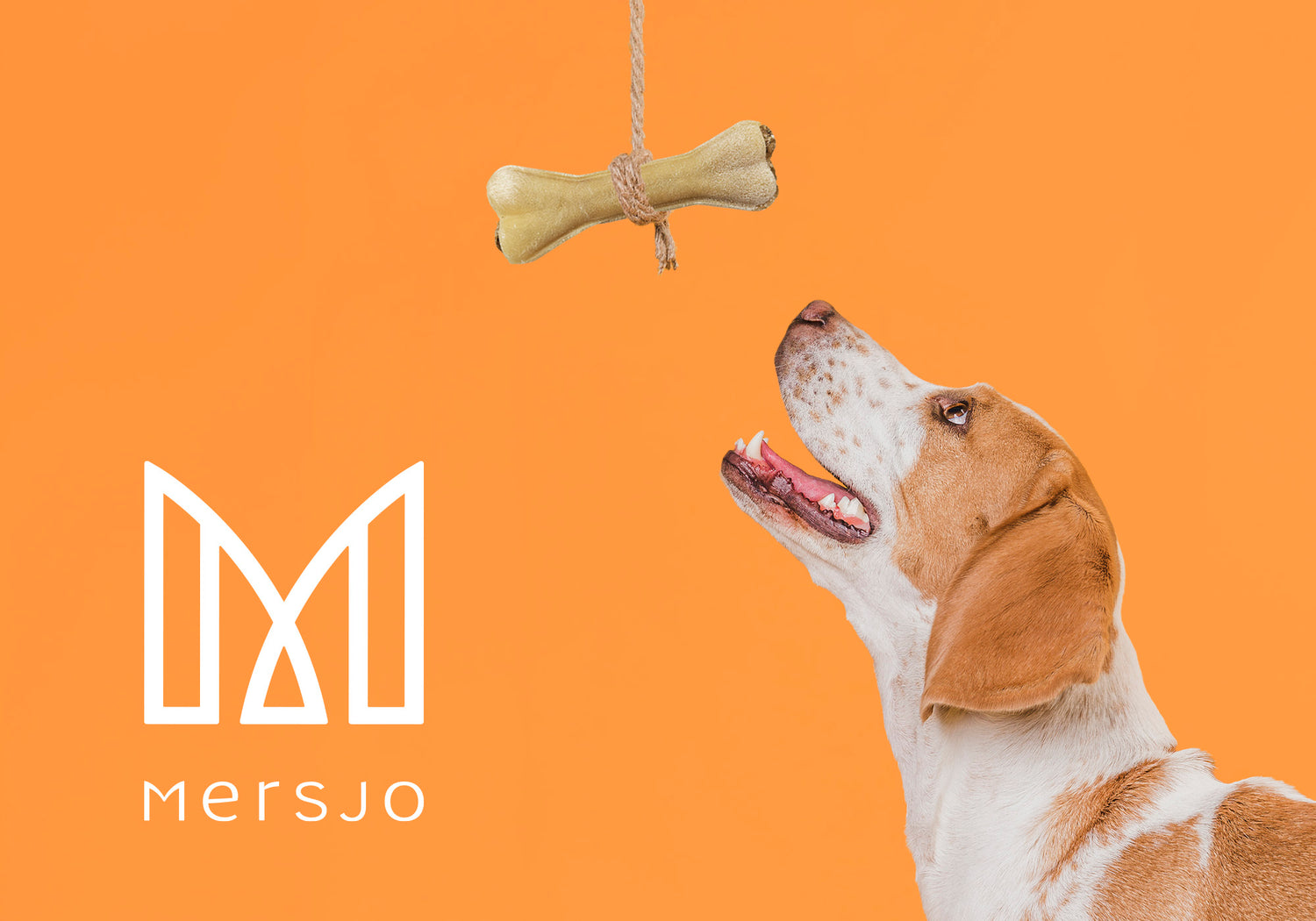 MERSJO Kausnack-Knochen für Hunde mit Pansen und Multivitamin 13,5cm - Vitalität