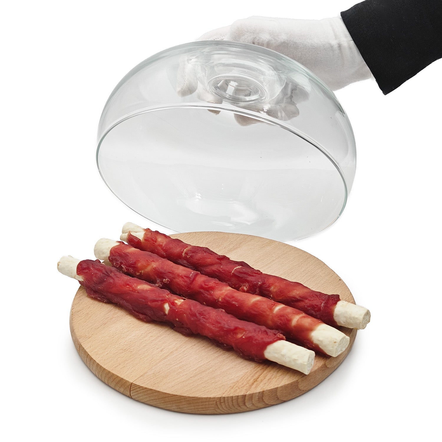 Rawhide chew XXL 25cm with duck breast, dog treat, Mersjo, 240g
