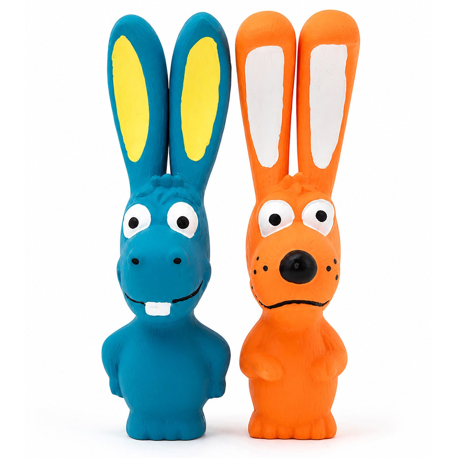FIFI FAFU Hundespielzeug Kaninchen Quietscher Latex Set Weich Aportieren