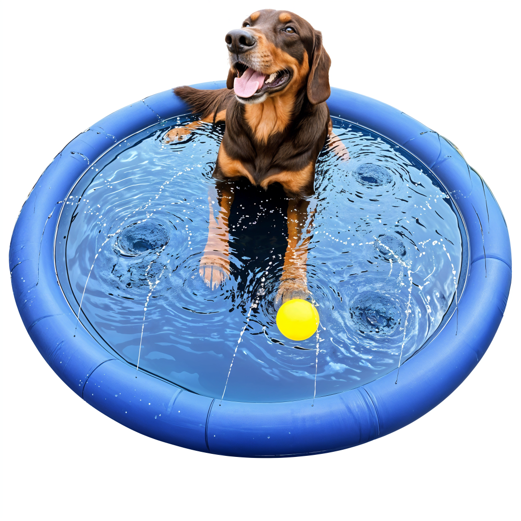 Sprühmatte, Kühlmatte für Tiere, Pool, Gartenbrunnen für Hunde FELIX 100 cm
